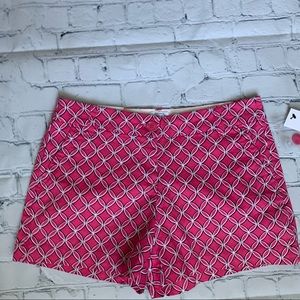Crown and Ivy Pink/Navy Shorts NWT